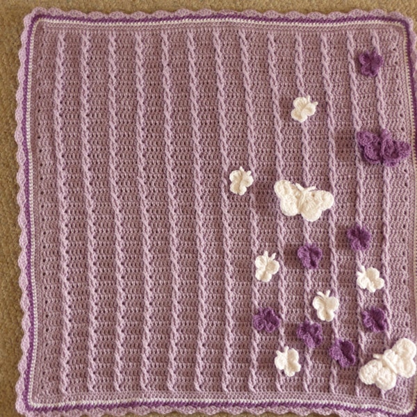 Abigail's Butterfly Blanket Crochet Pattern