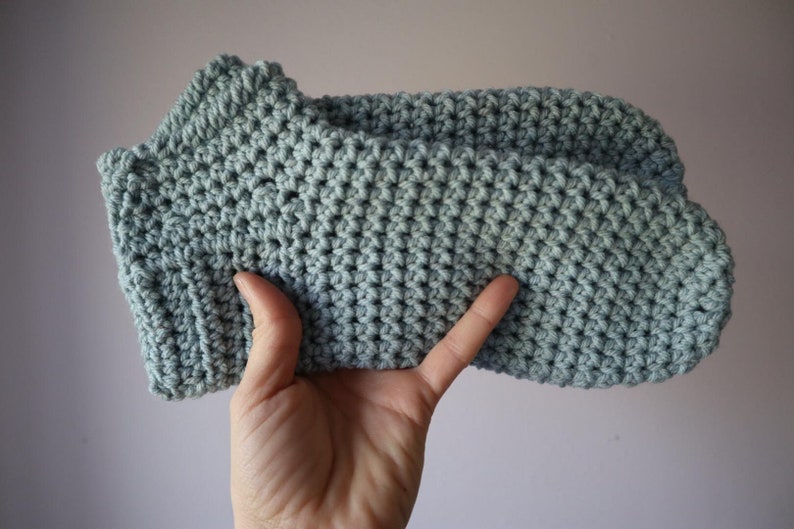 Simple Sock Slipper Crochet Pattern image 4