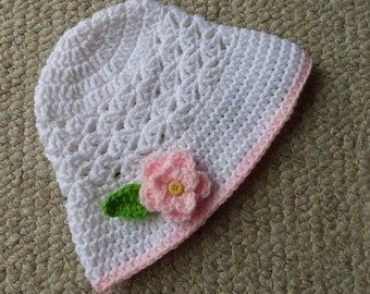 Flower Sun Hat Crochet Pattern for girls