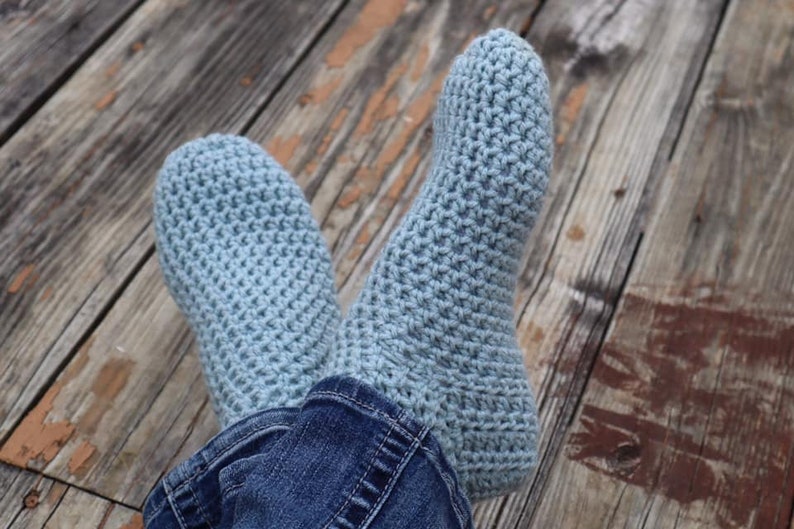 Simple Sock Slipper Crochet Pattern image 3