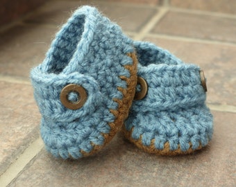 Blauw pasgeboren haakpatroon kleine jongen