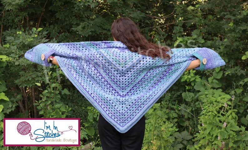 PATTERN The Jodi Pocket Shawl Crochet PATTERN image 2