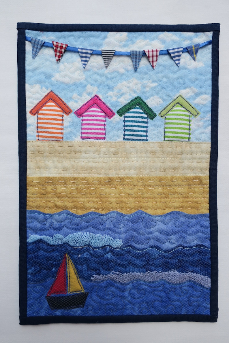 Day at the Seaside Miniature Quilt Kit Etsy UK