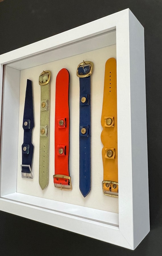 SALE - Mod 1970's Watch Bands Displayed in Shadow… - image 9