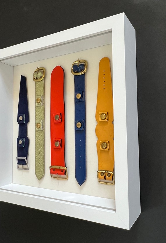 SALE - Mod 1970's Watch Bands Displayed in Shadow… - image 2