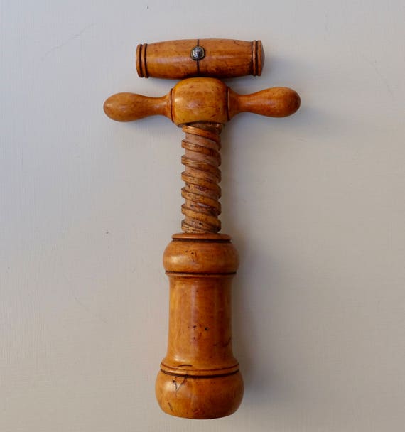 Vente Buis Français Ancien Tire Bouchons - 