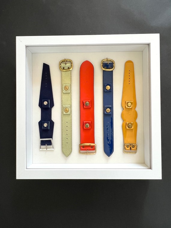 SALE - Mod 1970's Watch Bands Displayed in Shadow… - image 6