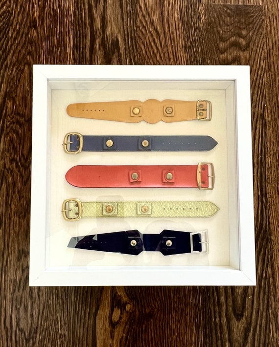 SALE - Mod 1970's Watch Bands Displayed in Shadow… - image 8