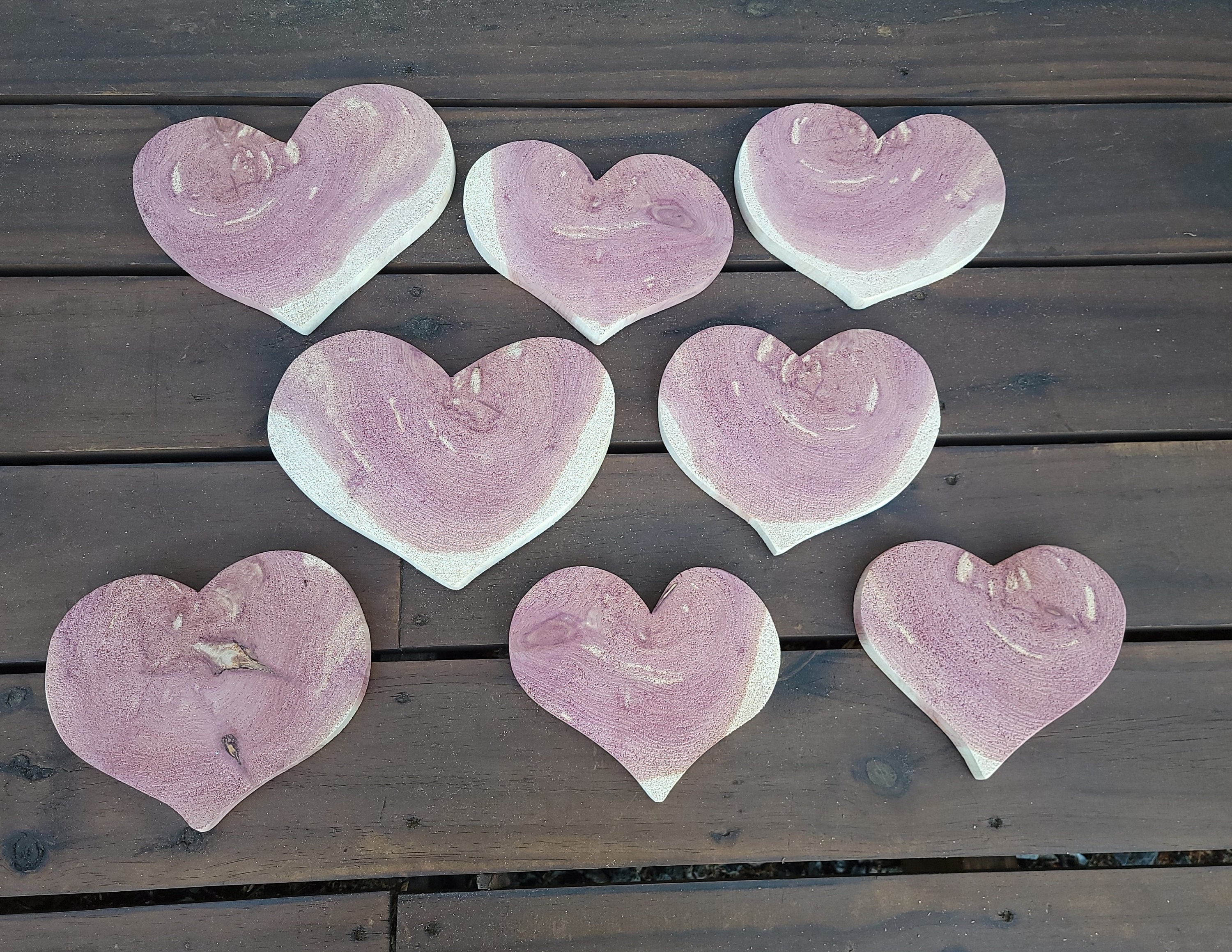 Heart Blanks 5 Inch Wood Hearts for Crafts Unfinished Chunky 5 Hearts for  Valentine's Day, Weddings, Anniversary, Bridal Showers 