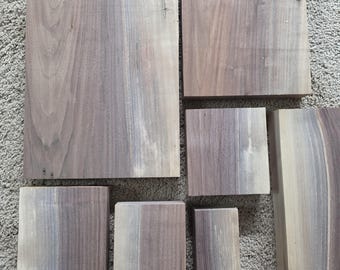 9 Black Walnut Wood Blanks: DIY Craft Project Cut-Offs