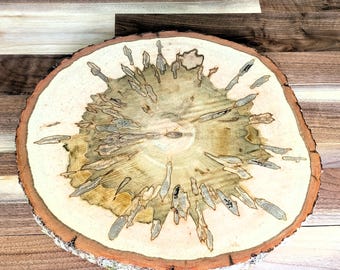 XL Ambrosia Maple Lazy Susan: 17" Solid Wood Turntable