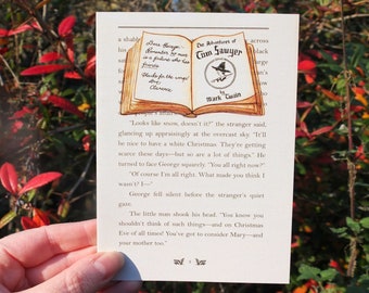 It’s a Wonderful Life card - Tom Sawyer - no man is a failure who has friends - every time a bell rings an angel gets his wings