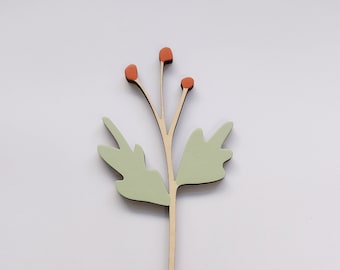 Individual Wooden Flower Stem - Hawthorn