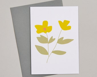 Meadow Flower Greetings Card