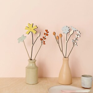 Wooden flowers Set Campion & Berry Wooden Flower Set Wooden Flowers Mother's Day Flowers image 4