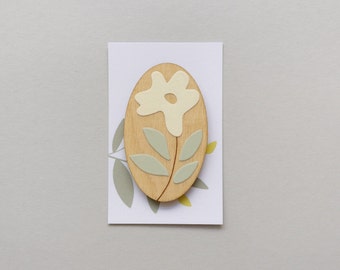 Floral Brooch - Flower Brooch - Mallow