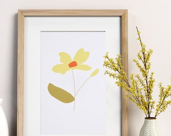 Poppy Flower Art Print - Floral Art Print - Botanical Art Print