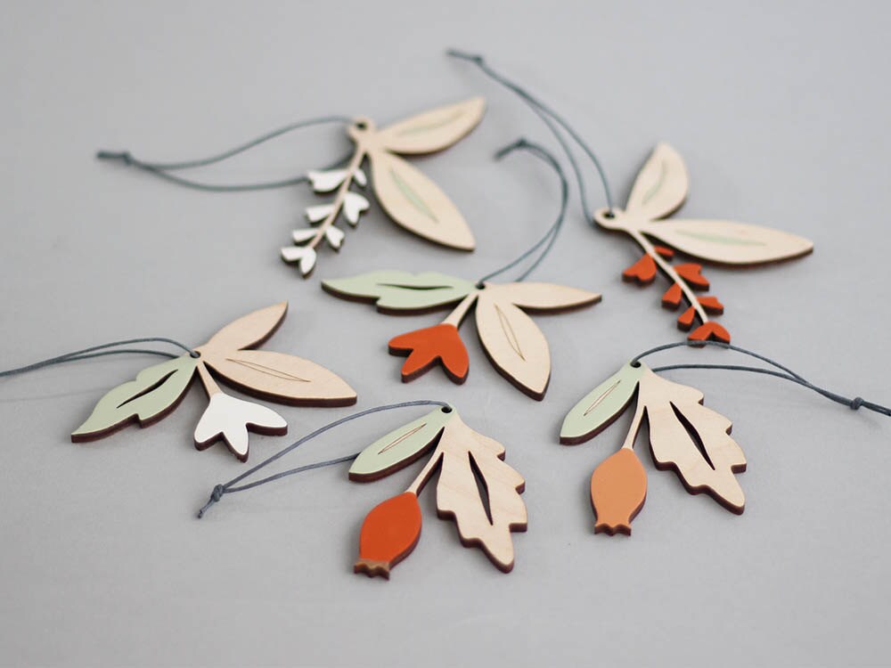 Décorations de Noël - Ornements d'arbre Décorations Suspendues Décor Vacances Styles Spindel & Flora