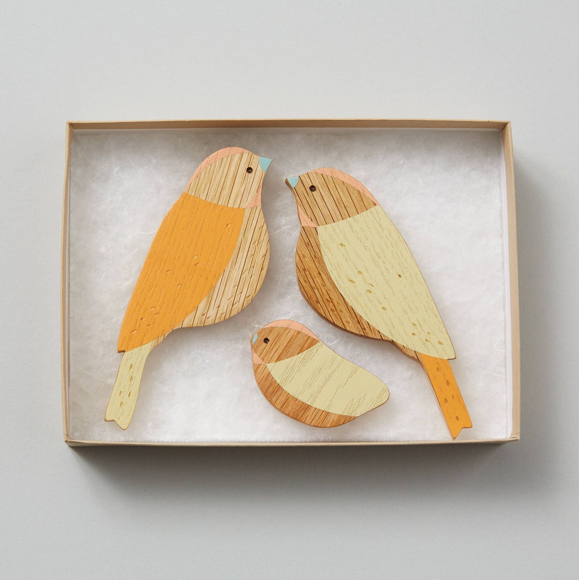 Wooden Wall Birds ONE BABY Family Sets New Baby Gift Etsy