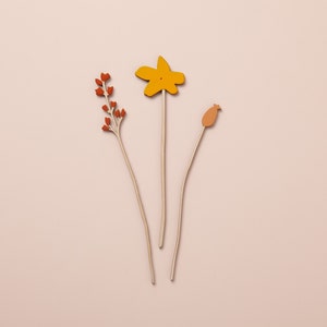 Wooden flower Set Hedgerow Wooden Flower Set Wooden Flowers Mother's Day Flowers image 3