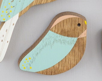 Baby wooden wall birds