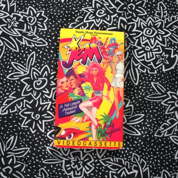 Jem - Truly Outrageous VHS Tape. 1986 FHE Vintage 80s Cartoon Cult Classic. New Wave Girl Cartoon. Retro Punk 80s Kid Nostalgia