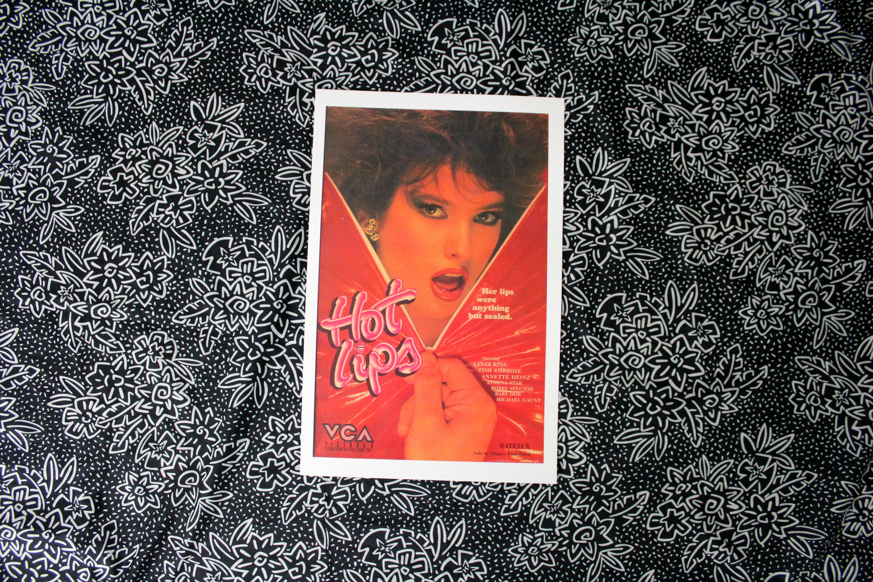 Vintage Porno Poster. Hot Lips Retro 80s Porno VHS Cover Etsy