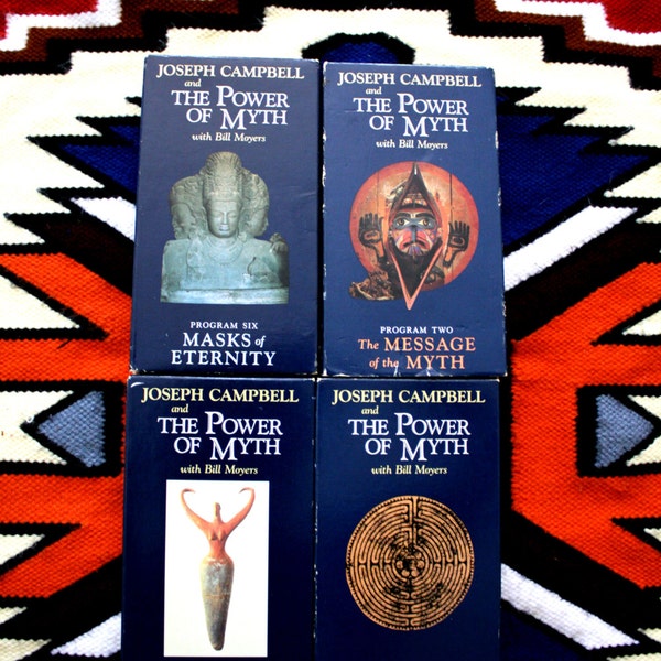 Joseph Campbell and the Power of Myth VHS Collection. Vols. 1, 2, 5, and 6. Rare Movie Collection on Myth, Power, and Adventure