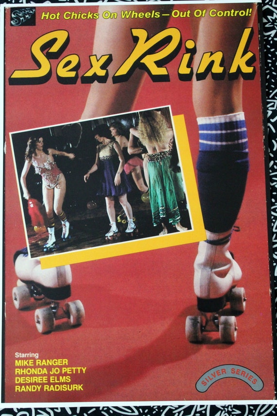 80s Vhs - Vintage Porno Poster. Sex Rink Retro 80s Porno VHS Cover Limited Print.  Rollerskatring Rollergirl Boogie Nights Retro Porn Art Deadstock.