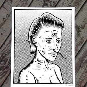 Betty -- 16&quot;x20&quot; ScreenPrint | Gigposter | SilkScreen | ArtPrint | Illustration | Gig Poster | LowBrow | Comics | Print | Graphic | Kitsch