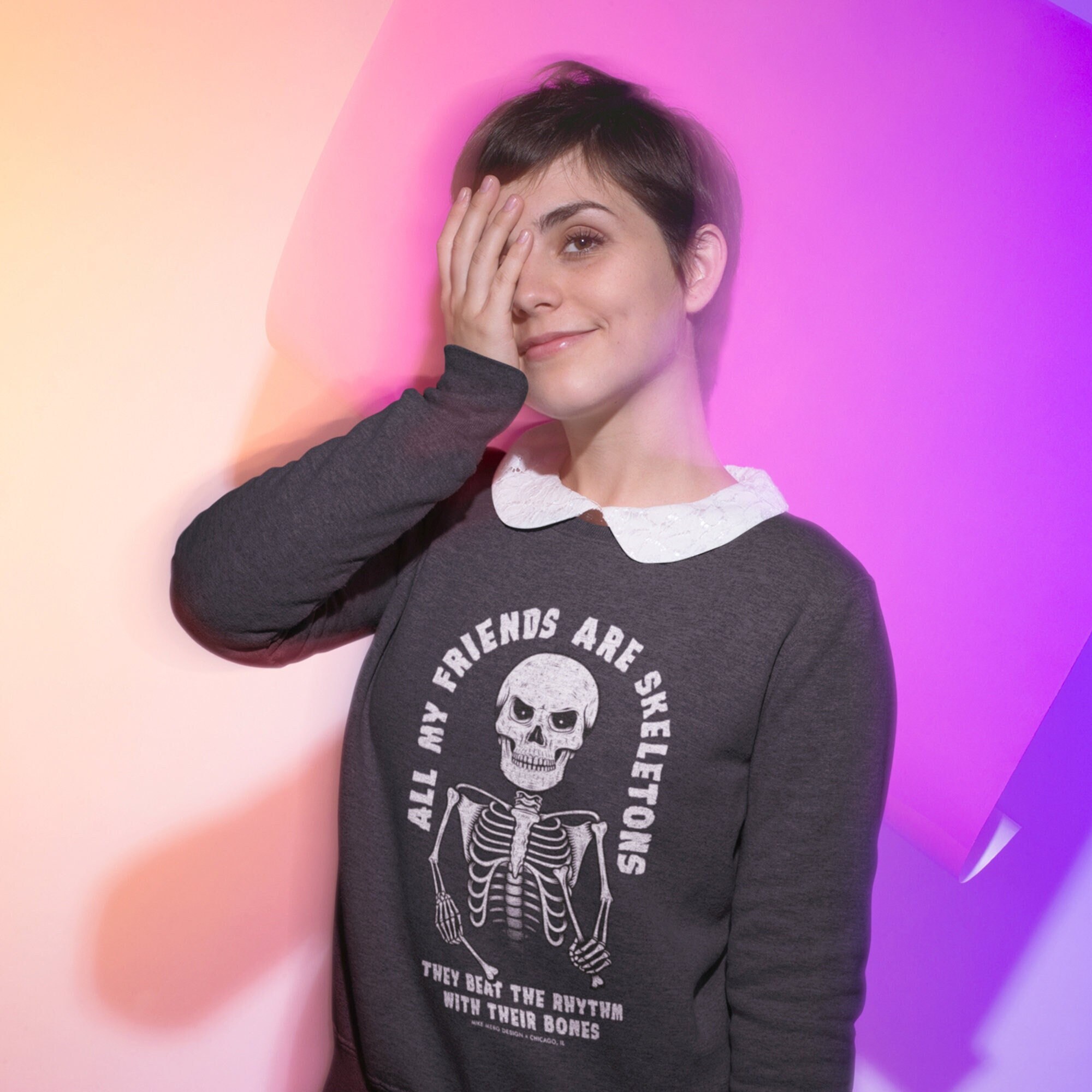 Spoonman Soundgarden | Dark Gray Spoonman Tribute Sweatshirt | Skeleton, Friend ...