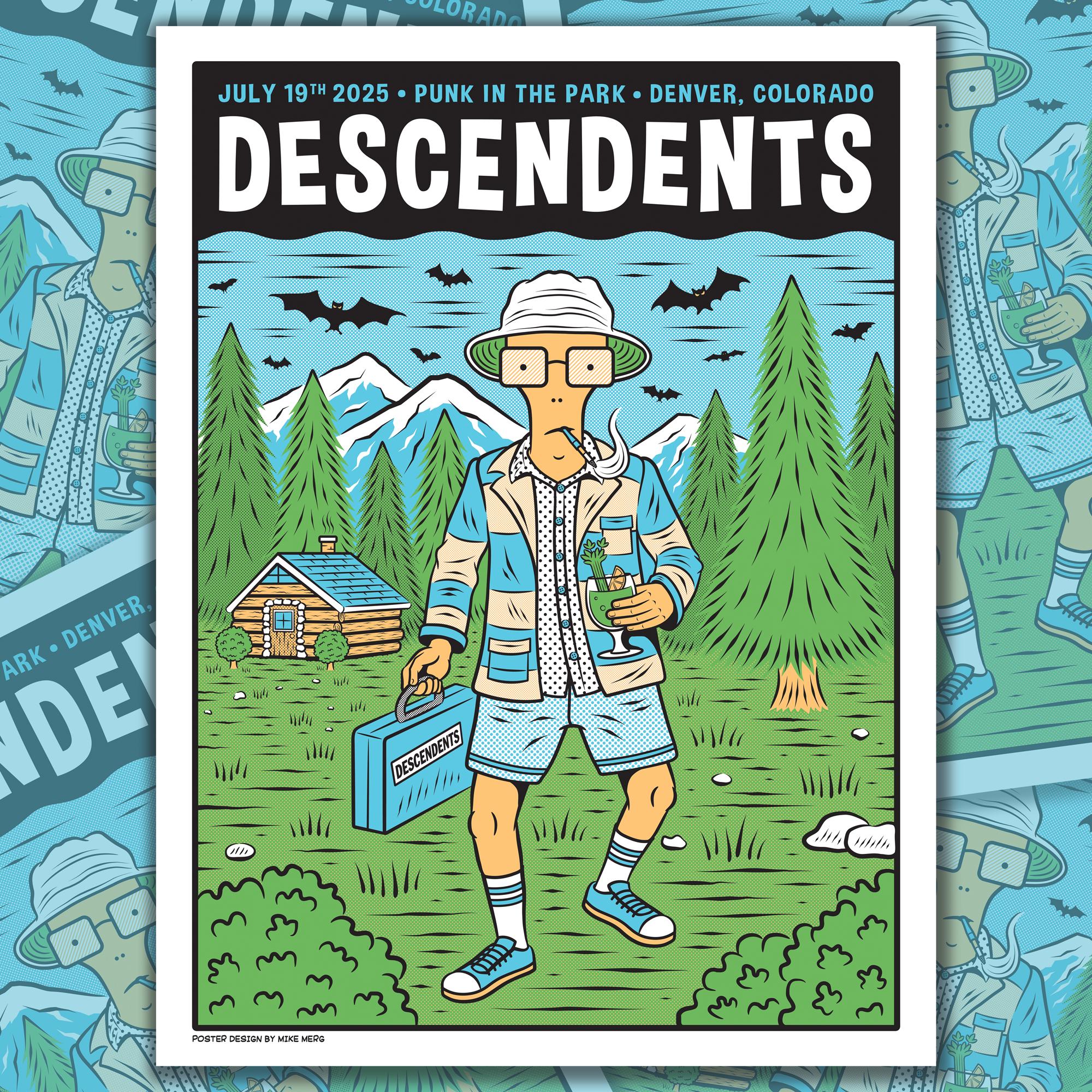 DESCENDENTS 7.19.25 18x24 In. Screen Printed Gig Poster | Denver