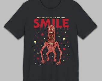 SMILE 'Lollipop' T-Shirt - Black | Horror, Tshirt, Movie, Skye Riley, Kyle Gallner, Sosie Bacon, Naomi Scott, Retro, Vintage, Apparel