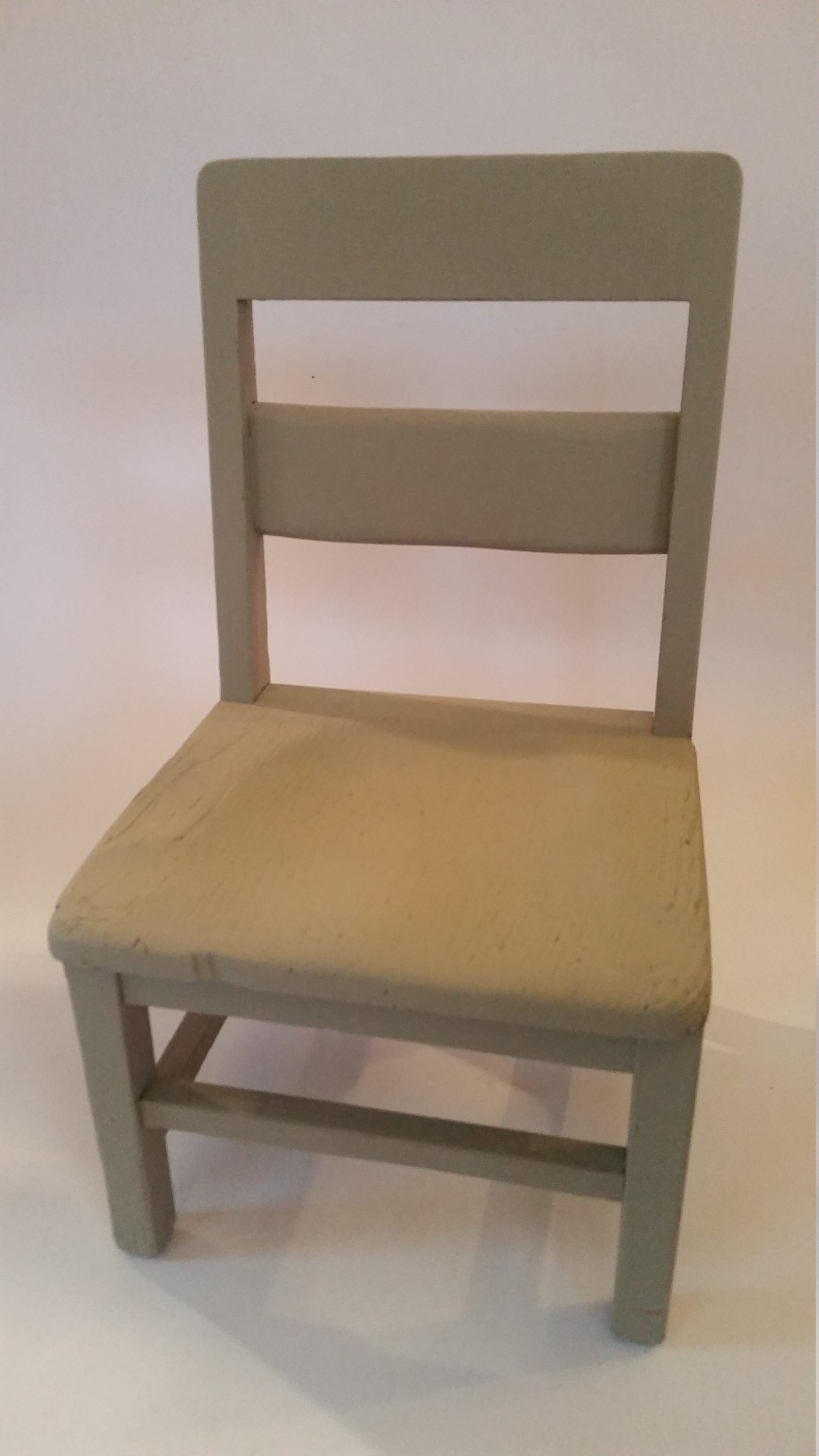 Vintage Child S Chair Kid S Painted Gray Wooden School Etsy