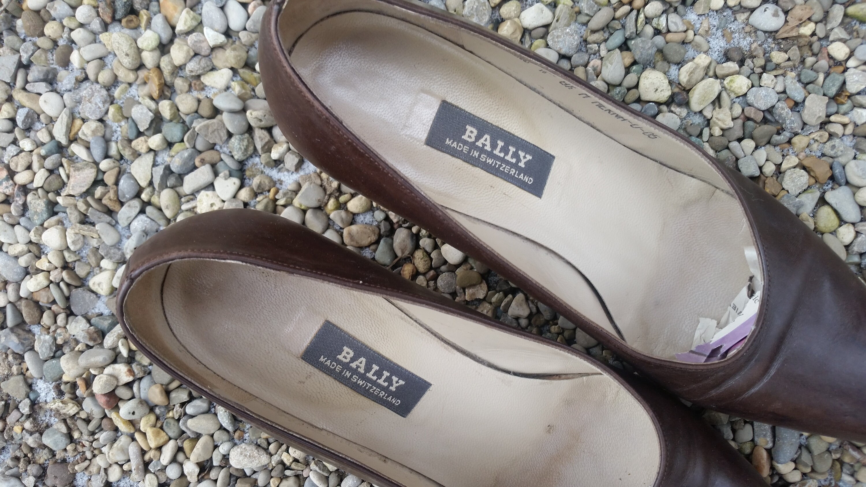 Vintage Bally Shoes 1990's Brown Leather Designer Pumps Etsy
