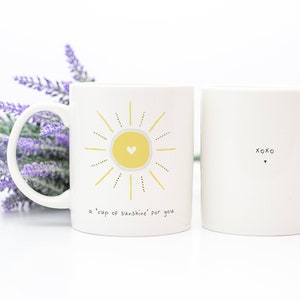 Cup of Sunshine Mug, Get Well Gift, Friendship Mug, Thinking of You, Personalized Coffee Cup