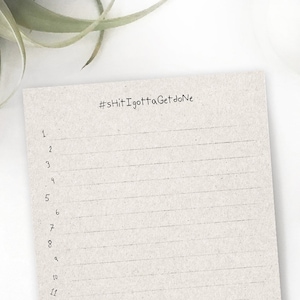 Funny Shit To Do List Notepad | Gag Gift, Office Humor