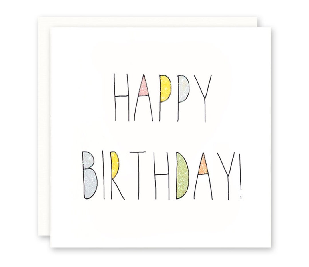 Cute Birthday Card for Her for Him Happy Birthday Card Etsy