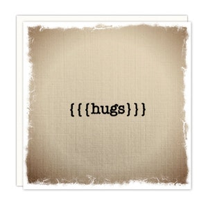 Hug Card, Get Well Card, Sympathy Card, Thinking of You Card, Send a Virtual Hug image 1