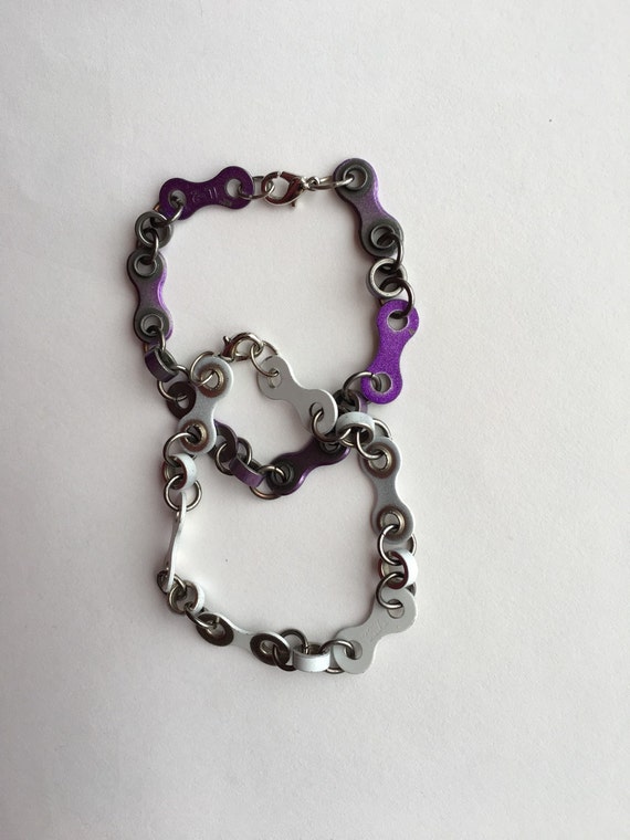 purple bike chain