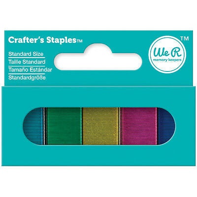 Coloured Staples : 24/6 No. 16 Yellow/gold, Green, Pink, Blue