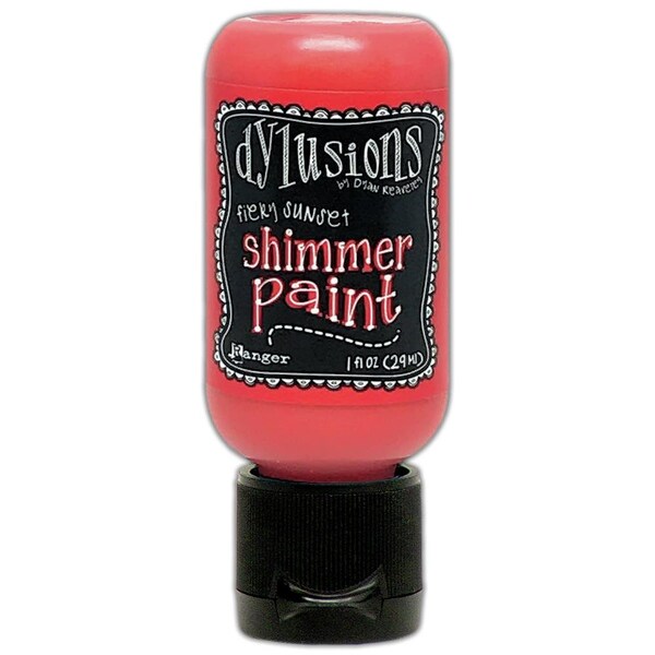 Dylusions Peinture scintillante Fiery Sunset, 1 oz