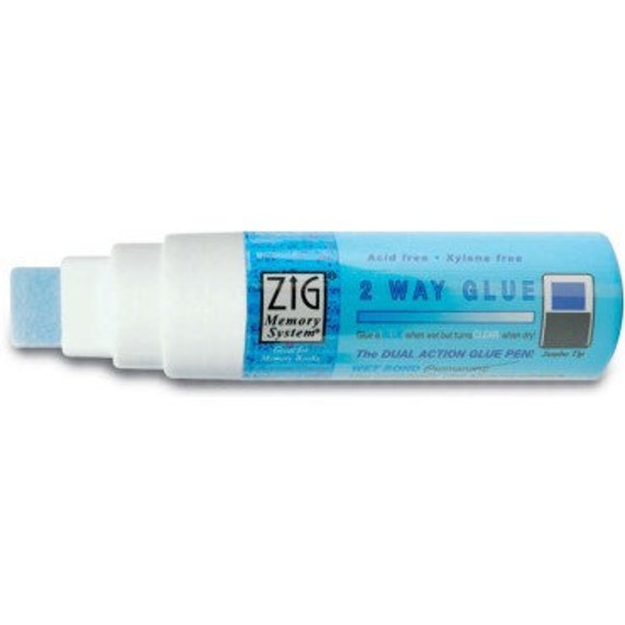 Zig 2 Way Glue JUMBO TIP Scrapbook Adhesive Removable & Etsy