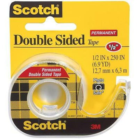 3m Scotch Double Sided Tape Dispenser Pack 1 2 Etsy Ireland