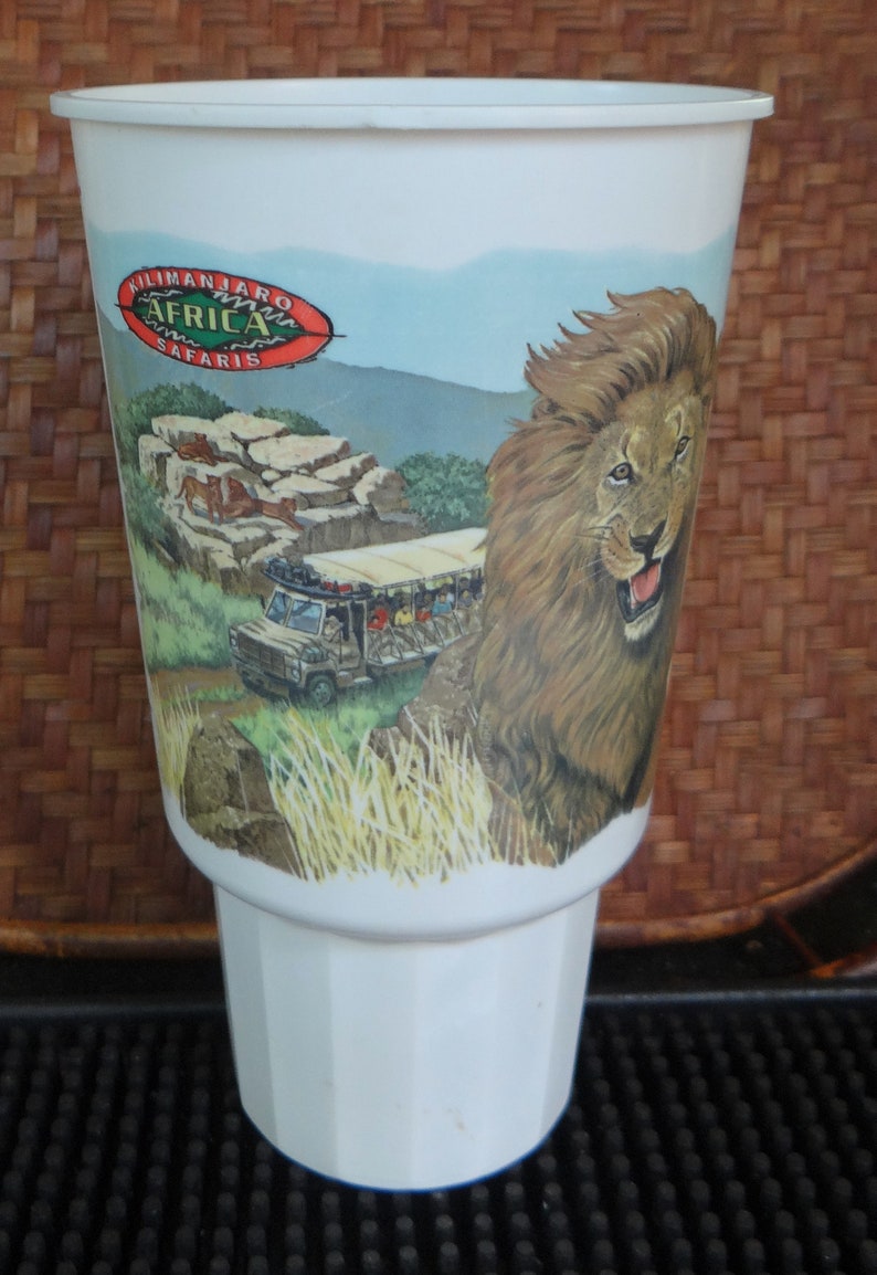 McDonald/'s Vintage Plastic Vehicle Drink Holder To-Go Cup Celebrating the Pre-Grand Opening of Disney/'s Animal Kingdom Theme Park in 1998