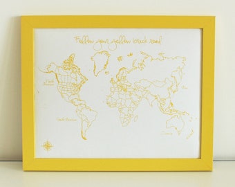 custom push pin travel maps and handmade map by butterpotdesigns