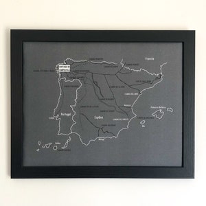 Carte à épingles du Camino Trail, carte à épingles du Camino Trail