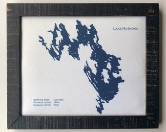 Lake Muskoka Push Pin Maps