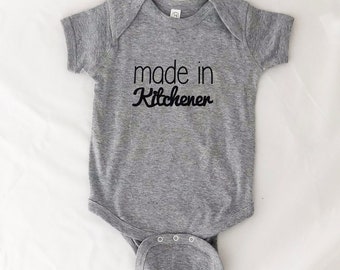 Baby and Toddler 'Made in Kitchener' Shirts