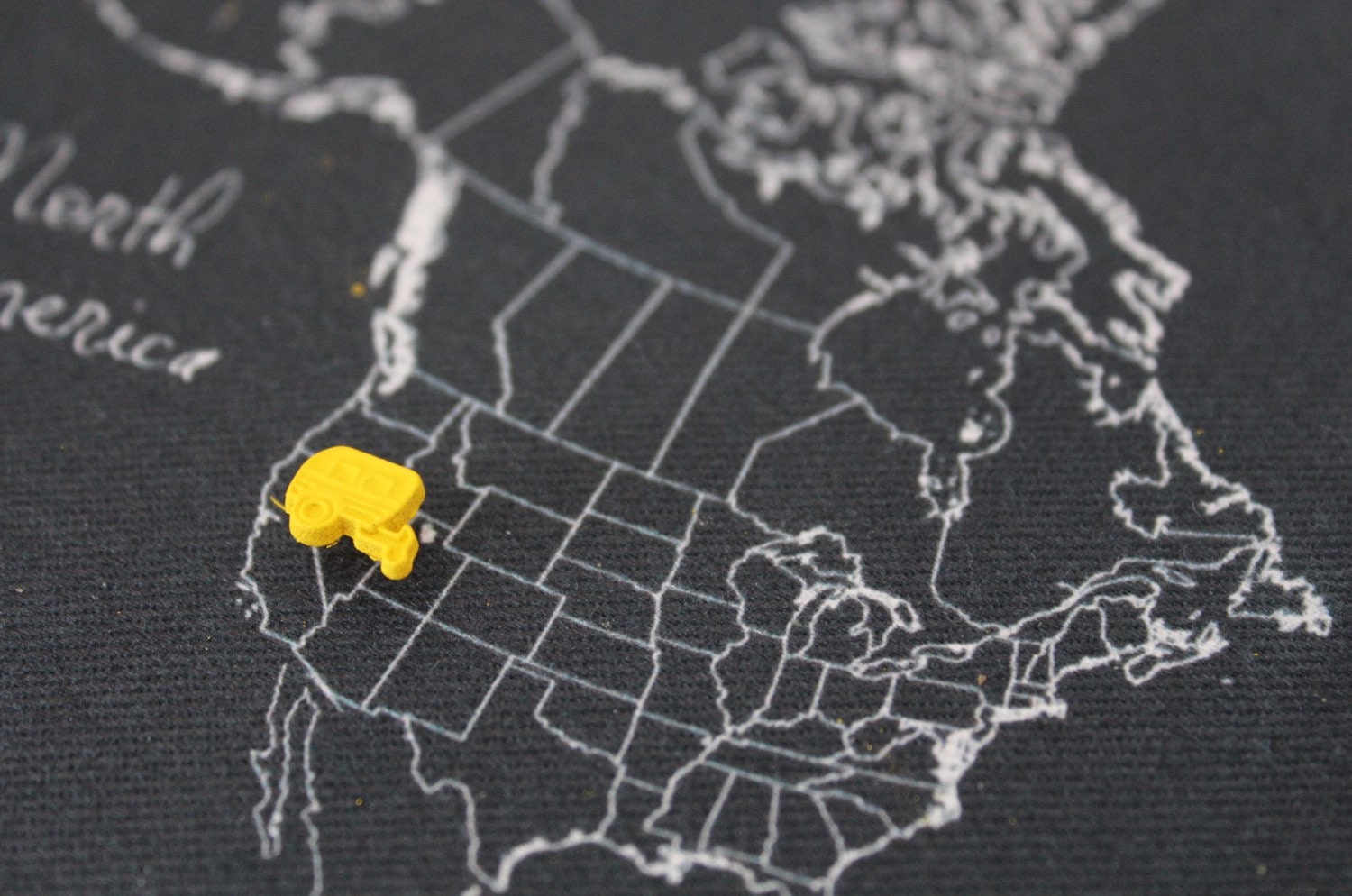 Airstream Trailer Map Pin, Map Marker, Push Pin - Trailer, Driving ...